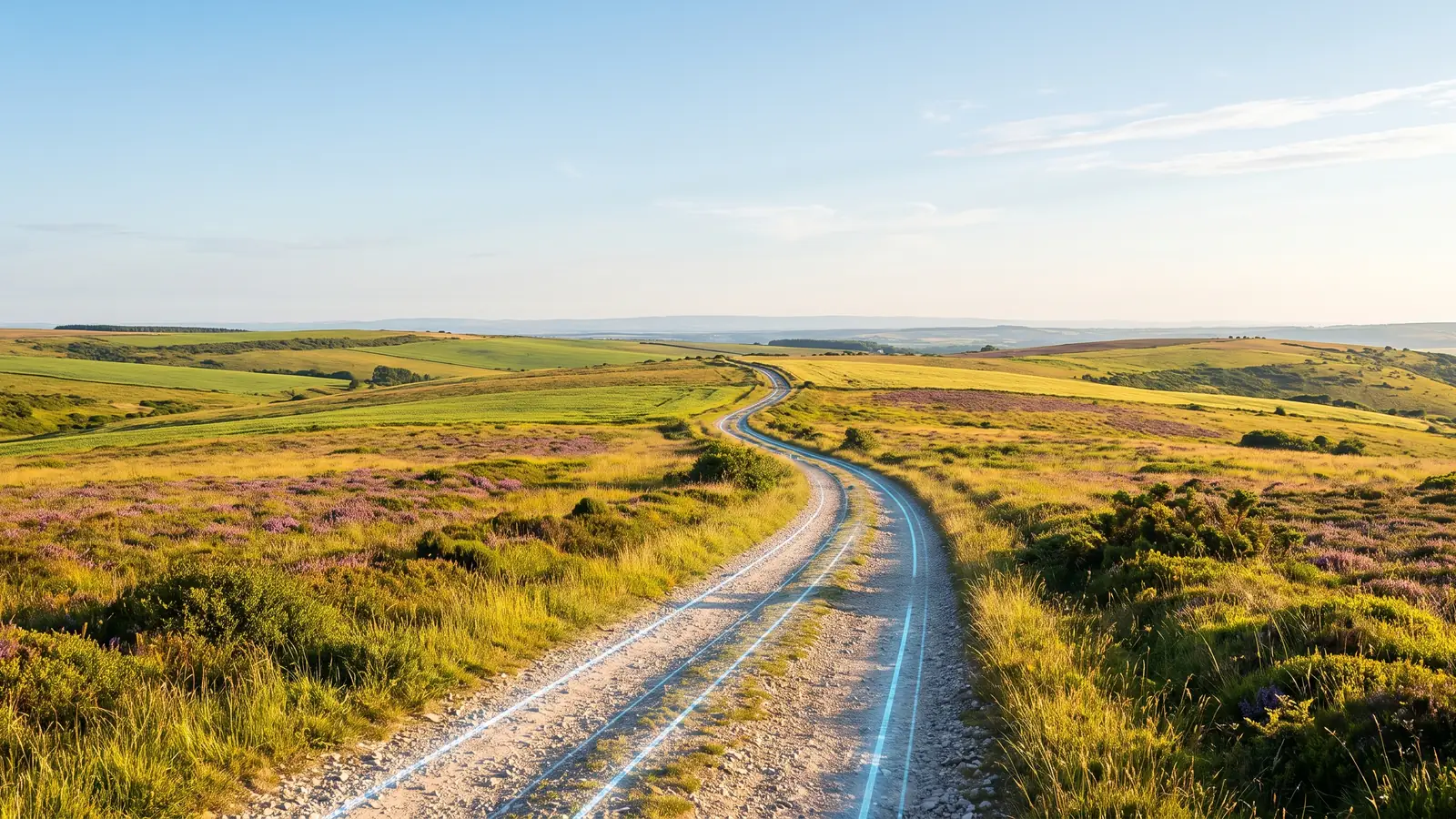 A bright open landscape with a clear track running to the horizon, marking the move to quarterly digital reporting under Making Tax Digital for Income Tax.